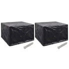 Tuinmeubelhoes voor 8-persoons rattan tuinsets met levering bevat - 135 x 135 x 90 cm / 2 - Tuinmeubelhoezen