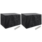 Tuinmeubelhoes voor 8-persoons rattan tuinsets met levering bevat - 140 x 70 x 90 cm / 2 - Tuinmeubelhoezen