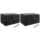 Tuinmeubelhoes voor 8-persoons rattan tuinsets met levering bevat - 180 x 70 x 90 cm / 2 - Tuinmeubelhoezen