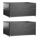 Tuinmeubelhoes voor 8-persoons rattan tuinsets met levering bevat - 180 x 135 x 80 cm / 2 - Tuinmeubelhoezen