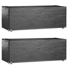 Tuinmeubelhoes voor 8-persoons rattan tuinsets met levering bevat - 192 x 82 x 65 cm / 2 - Tuinmeubelhoezen