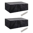 Tuinmeubelhoes voor 8-persoons rattan tuinsets met levering bevat - 200 x 160 x 70 cm / 2 - Tuinmeubelhoezen