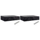 Tuinmeubelhoes voor 8-persoons rattan tuinsets met levering bevat - 218 x 77 x 55 cm / 2 - Tuinmeubelhoezen
