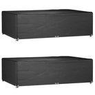 Tuinmeubelhoes voor 8-persoons rattan tuinsets met levering bevat - 227 x 152 x 65 cm / 2 - Tuinmeubelhoezen