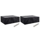 Tuinmeubelhoes voor 8-persoons rattan tuinsets met levering bevat - 242 x 162 x 100 cm / 2 - Tuinmeubelhoezen