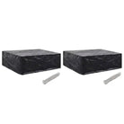 Tuinmeubelhoes voor 8-persoons rattan tuinsets met levering bevat - 250 x 210 x 90 cm / 2 - Tuinmeubelhoezen