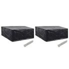 Tuinmeubelhoes voor 8-persoons rattan tuinsets met levering bevat - 260 x 260 x 90 cm / 2 - Tuinmeubelhoezen