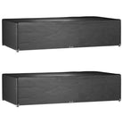 Tuinmeubelhoes voor 8-persoons rattan tuinsets met levering bevat - 315 x 160 x 75 cm / 2 - Tuinmeubelhoezen