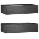 Tuinmeubelhoes voor 8-persoons rattan tuinsets met levering bevat - 315 x 180 x 75 cm / 2 - Tuinmeubelhoezen
