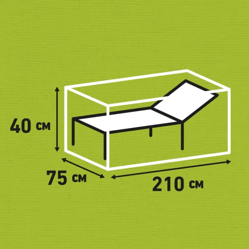 Tuinmeubelhoezen met ripstop polyester voor langdurige bescherming - 210 x 75 x 40 cm / 1 - Tuinmeubelhoezen