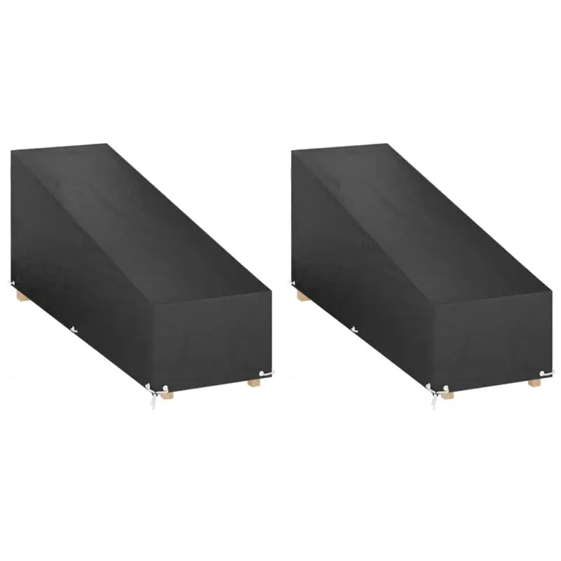 Tuinmeubelhoezen Water- en uv-bestendig voor Bescherming - 205 x 75 x 40/70 cm / 2 - Tuinmeubelhoezen