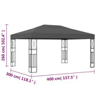 Tuinpaviljoen met decoratieve kruisvormige details voor stijl en schaduw - Partytenten & prieëlen