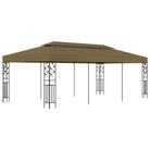 Tuinpaviljoen met sierlijke bloemendetails voor buitenplezier - Taupe - Partytenten & prieëlen