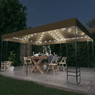 Tuinpaviljoen met vierkante details voor elegante buitenruimte - Taupe / 1 - Partytenten & prieëlen