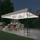 Tuinpaviljoen met vierkante details voor elegante buitenruimte - Wit / 1 - Partytenten & prieëlen