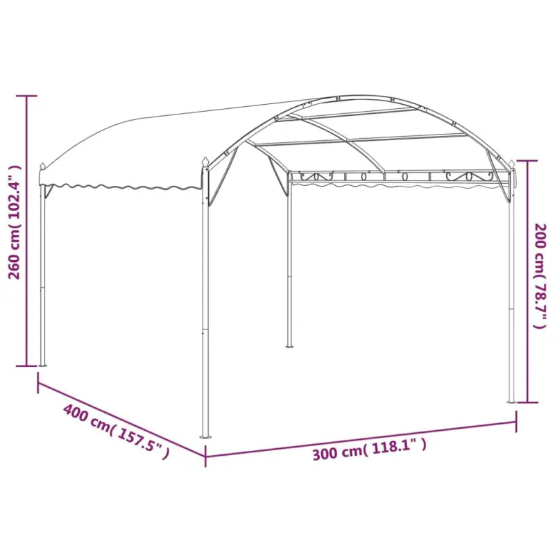 Tuinpaviljoen voor bescherming tegen zware regen en zon - Partytenten & prieëlen