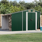 Tuinschuur van gegalvaniseerd staal voor extra opbergruimte en bescherming - Groen / 277 x 279 x 179 cm / 1 - Tuinhuizen