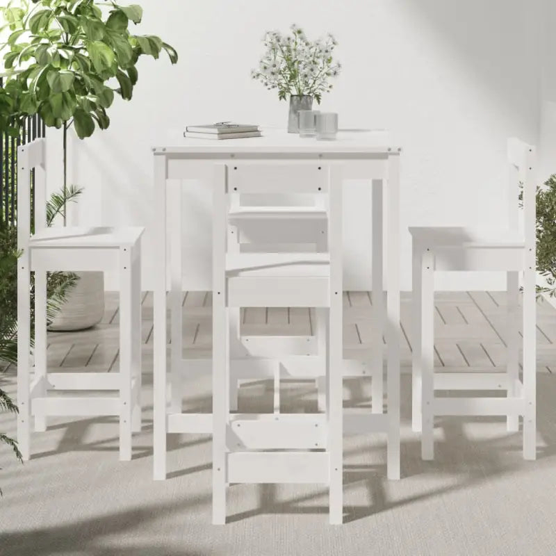 Tuinset gemaakt van massief grenenhout voor gezellige buitenmomenten - Tuinsets
