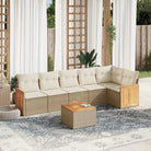 Tuinset in beige materiaal met gepoedercoat staal afmetingen - Tuinsets