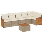 Tuinset in beige materiaal met gepoedercoat staal afmetingen - Tuinsets