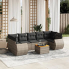 Tuinset in beige materiaal met waterdichte tas en gepoedercoat staal - Grijs - Tuinsets