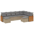 Tuinset in beige материала met gepoedercoat staal en afmetingen - Tuinsets