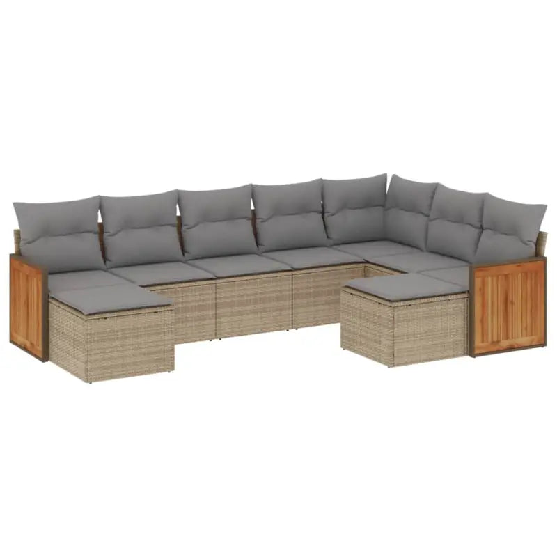 Tuinset in beige материала met gepoedercoat staal en afmetingen - Tuinsets