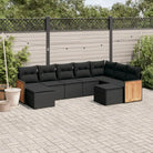 Tuinset in beige материала met gepoedercoat staal en afmetingen - Zwart / Zonder tafel - Tuinsets