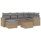 Tuinset in gemengd beige materiaal voor gezellige buitenmomenten - Tuinsets