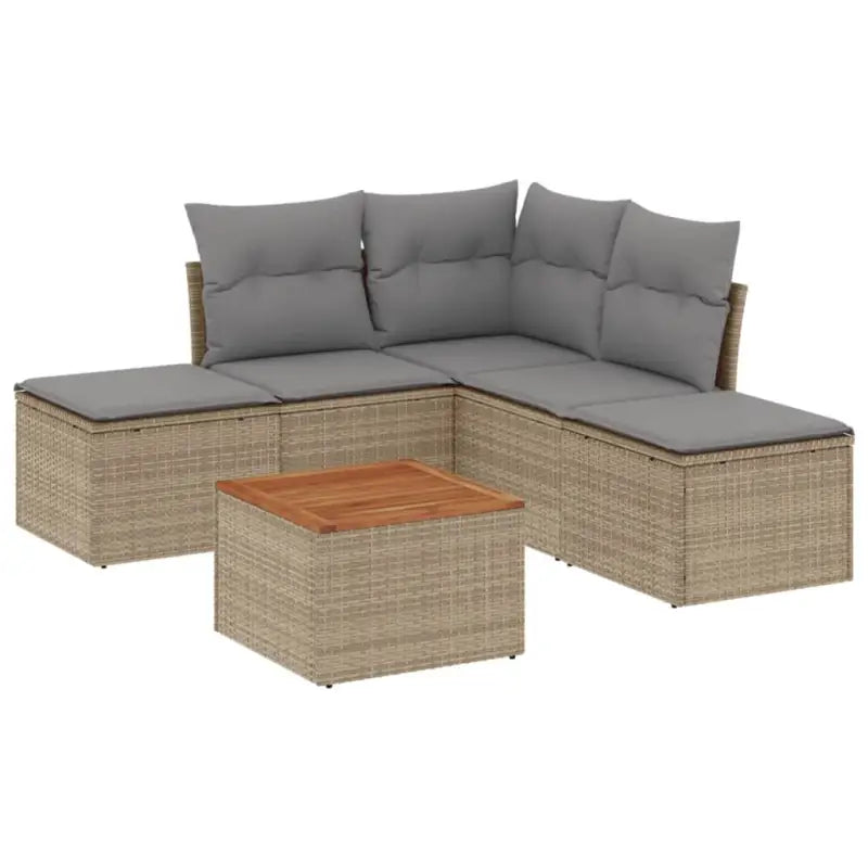 Tuinset in gemengd beige met waterdichte tas voor buitenplezier - Tuinsets