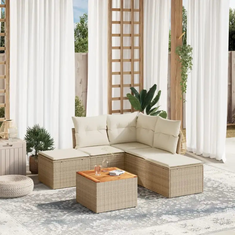 Tuinset in gemengd beige met waterdichte tas voor buitenplezier - beige en crèmekleurig - Tuinsets