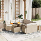 Tuinset in grijs materiaal met gepoedercoat staal afmetingen stevig en stijlvol - beige en crèmekleurig / zonder