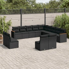 Tuinset in grijs materiaal met gepoedercoat staal en waterdichte tas - Zwart / Zonder tafel - Tuinsets