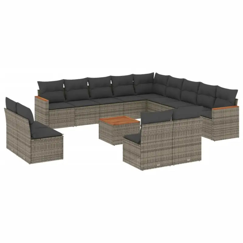 Tuinset in grijs materiaal met gepoedercoat staal en waterdichte tas - Tuinsets