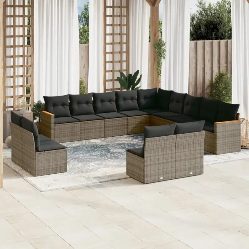 Tuinset in grijs materiaal met gepoedercoat staal en waterdichte tas - Grijs / Zonder tafel - Tuinsets