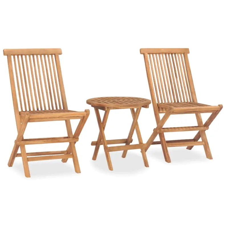 Tuinset in hard teakhout met fijn geschuurde afwerking - Rond - Tuinsets