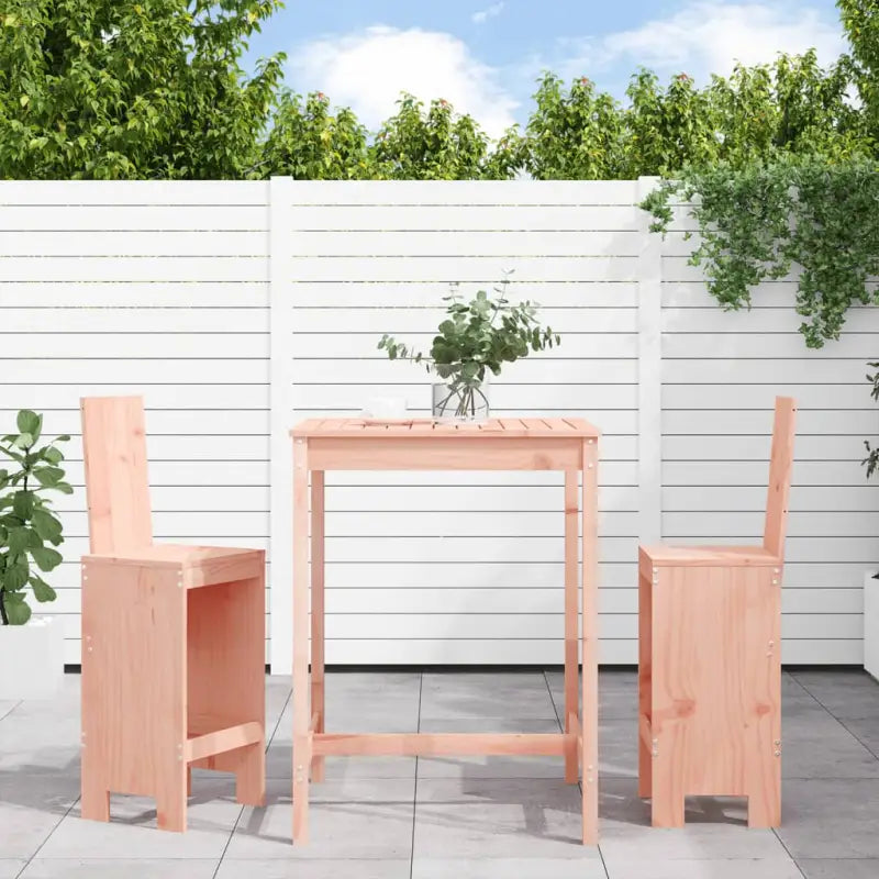 Tuinset in massief grenenhout voor gezellige buitenmomenten - Natuurlijk douglashout - Tuinsets