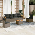 Tuinset in zwart materiaal met gepoedercoat staal en afmetingen flexibel - Grijs / Met tafel - Tuinsets