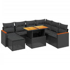Tuinset in zwart materiaal met gepoedercoat staal en afmetingen - Tuinsets