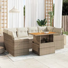 Tuinset in zwart materiaal met gepoedercoat staal en ideale afmetingen - beige en crèmekleurig / met opbergruimte