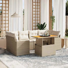 Tuinset in zwart materiaal met gepoedercoat staal en ideale afmetingen - beige en crèmekleurig / zonder opbergruimte