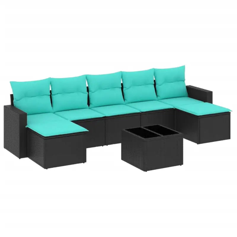 Tuinset in zwart materiaal met gepoedercoat staal en perfecte afmetingen - Tuinsets