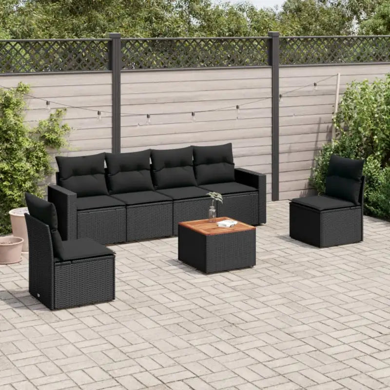 Tuinset in zwart materiaal met waterdichte tas en gepoedercoat staal - Zwart - Tuinsets