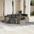 Tuinset met beige materiaal en gepoedercoat staal afmetingen - Lichtgrijs / zonder opbergruimte - Tuinsets