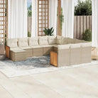 Tuinset met beige materiaal en gepoedercoat staal afmetingen - beige en crèmekleurig / Zonder tafel - Tuinsets