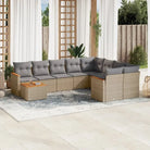 Tuinset met beige materiaal en gepoedercoat staal afmetingen - Gemengd beige - Tuinsets