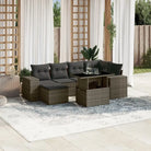 Tuinset met beige materiaal en gepoedercoat staal afmetingen - Grijs / zonder opbergruimte - Tuinsets