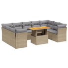 Tuinset met beige materiaal en gepoedercoat staal afmetingen - Tuinsets
