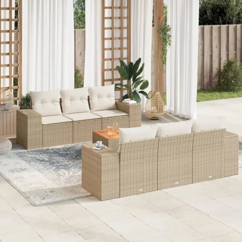 Tuinset met beige materiaal en gepoedercoat staal afmetingen - Tuinsets