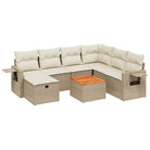 Tuinset met beige materiaal en gepoedercoat staal afmetingen - Tuinsets